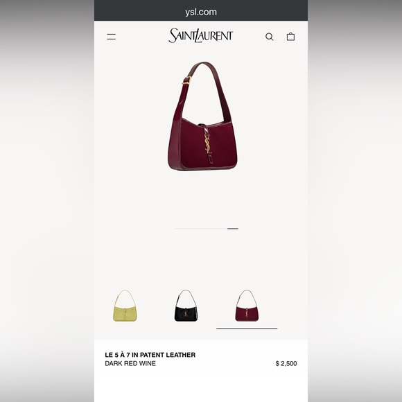 NWT Saint Laurent YSL Le 5 A 7 Hobo Bag – Pink - Picture 15 of 15